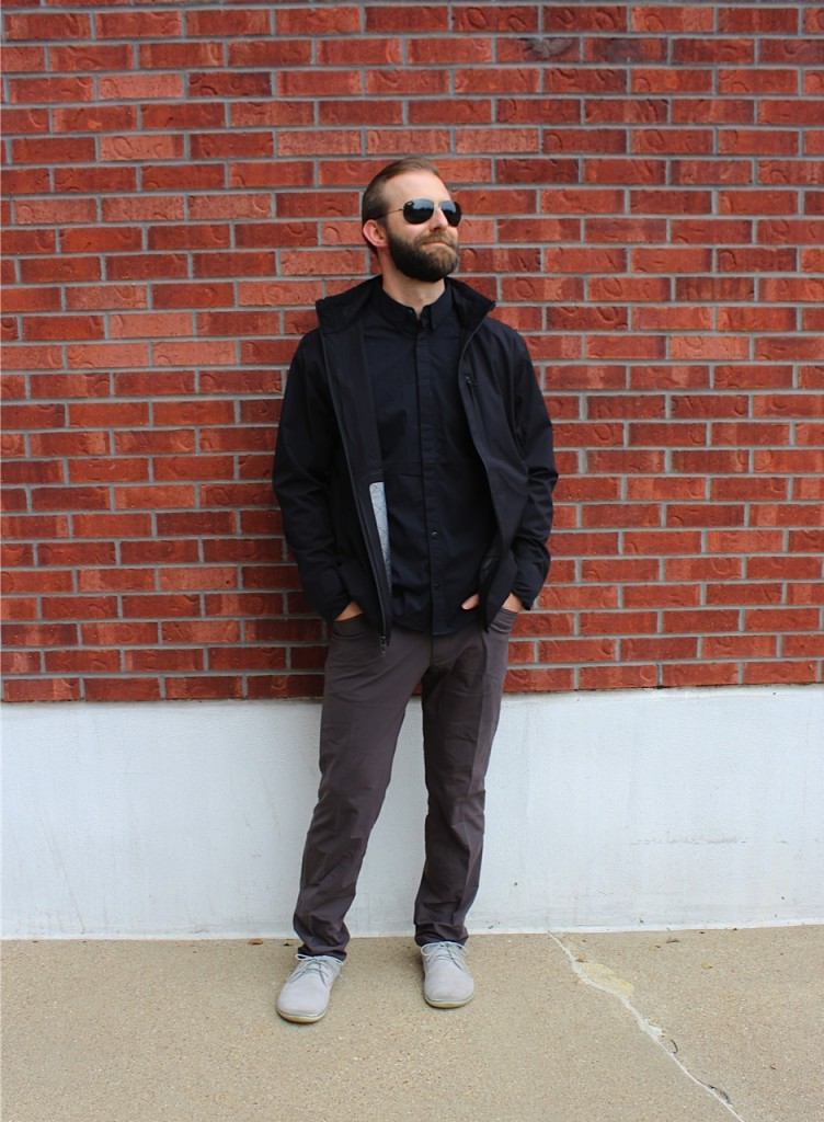 Panelled Warmth Jacket, Misson Button Down, ABC Pant, Lululemon Knox Street + The Move Project