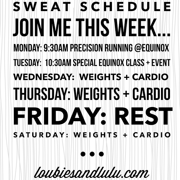 Sweat Schedule | Equinox 