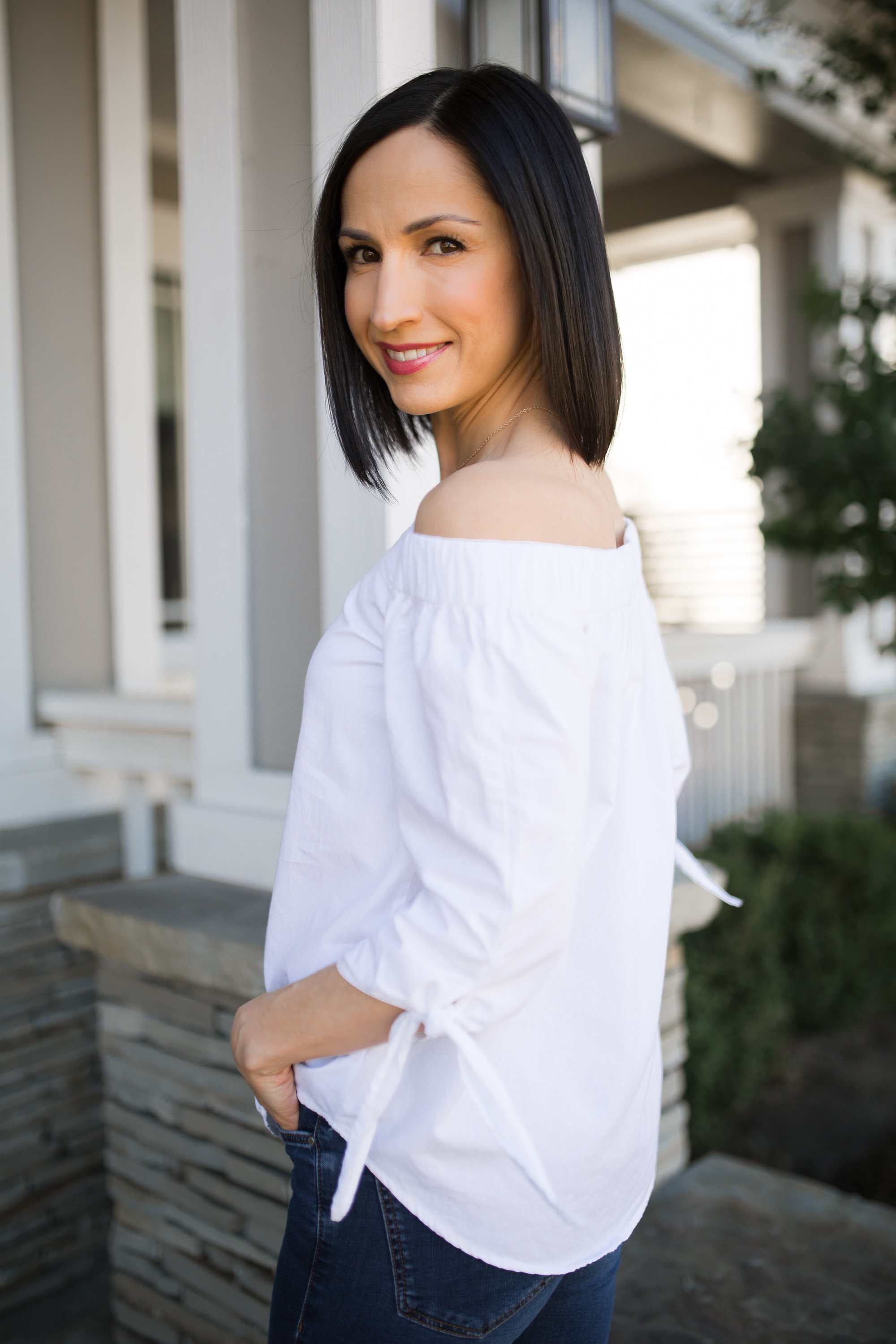 Style Steal: Off Shoulder Top (under $25!) - Loubies and Lulu