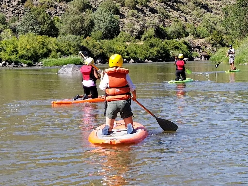 Stand Up Paddle Boarding in Taos along the Rio Grande with New Mexico River Adventures and Heritage Inspirations