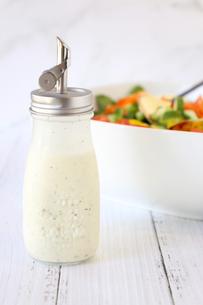 Whole30 Thanksgiving Green Salad and Ranch Dressing