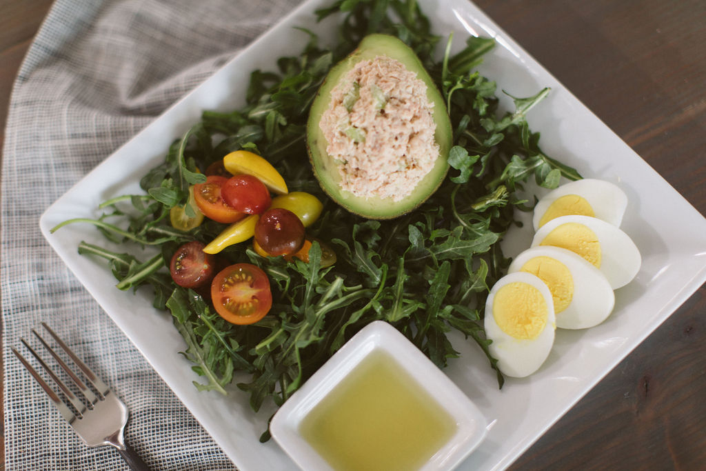 Whole30 Salmon Avocado Salad 