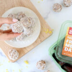 Lemon Energy Protein Bites with Medjool dates and Collagen